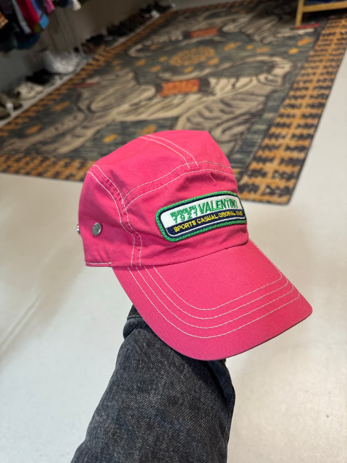 루돌프 발렌티노 빈티지 볼캡 핑크 모자 스냅백 캠프캡 트러커캡 상품이미지1