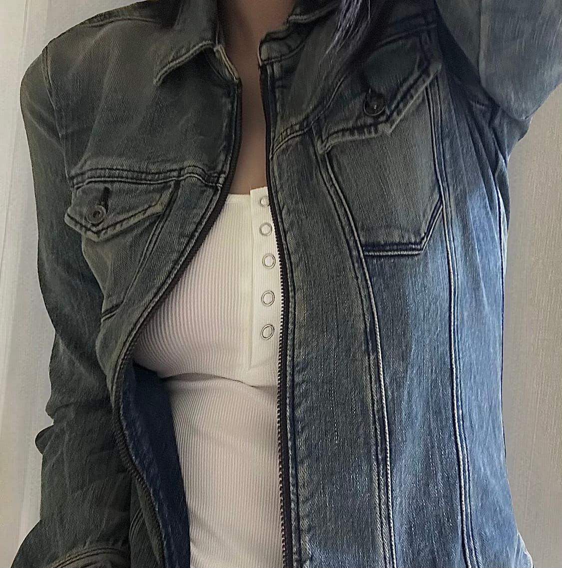 디젤 투포켓 데님 라이더스 자켓 상품이미지4