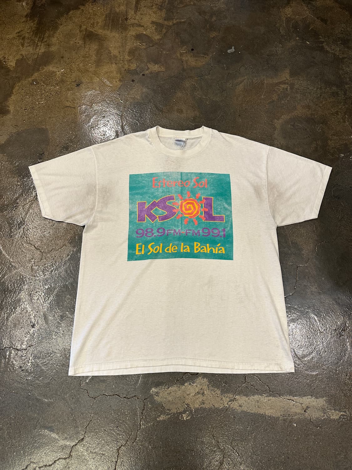 90s Hanes 헤인즈 KSOL 프린팅 티셔츠 XL 상품이미지1