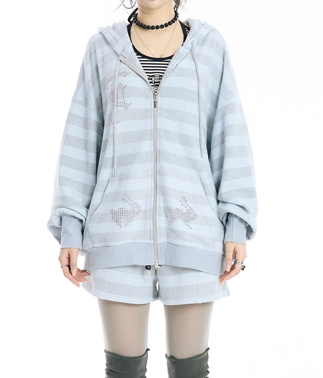 에쎄이 하루 후디 HA - RU HOODIE - SKY BLUE 상품이미지1