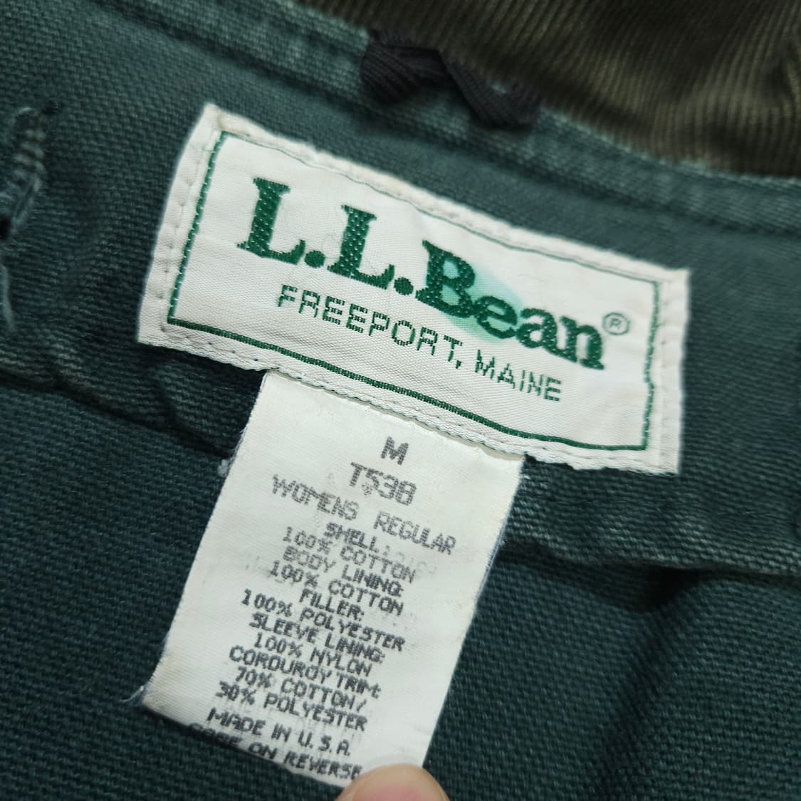 80s 엘엘빈 캔버스 헌팅 자켓 M 상품이미지4