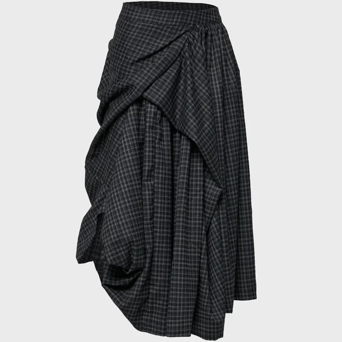 플레어업 스커트 Asymmetrical Draped Long Skirt 상품이미지1