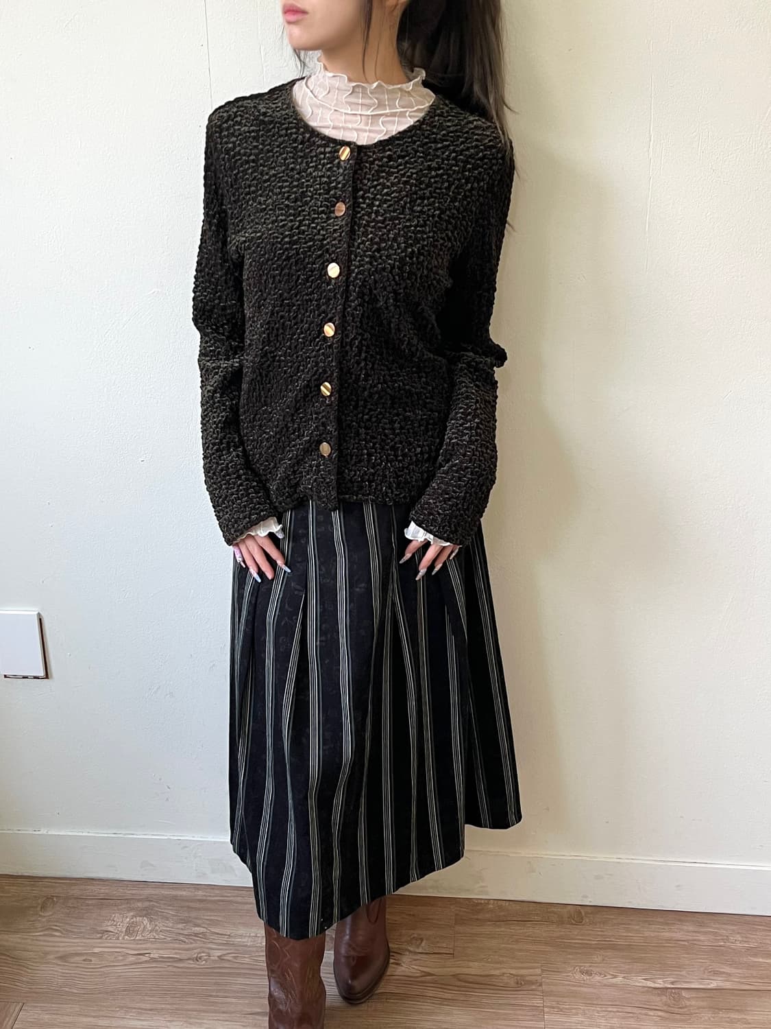 APPARUE 올리브 가디건  상품이미지6