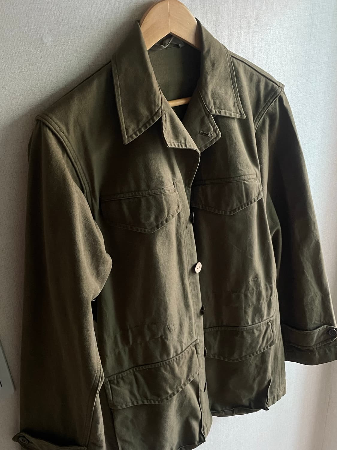 프랑스군 M47 초기형 자켓 - 우드 버튼 (42 사이즈) 상품이미지3
