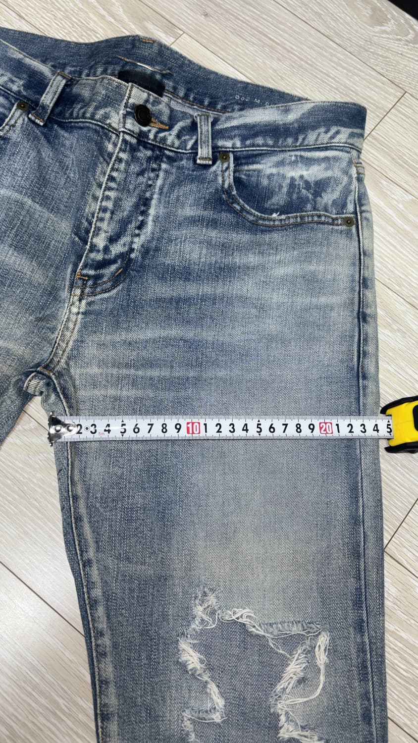 생로랑 17ss 디스진 청데님 상품이미지6