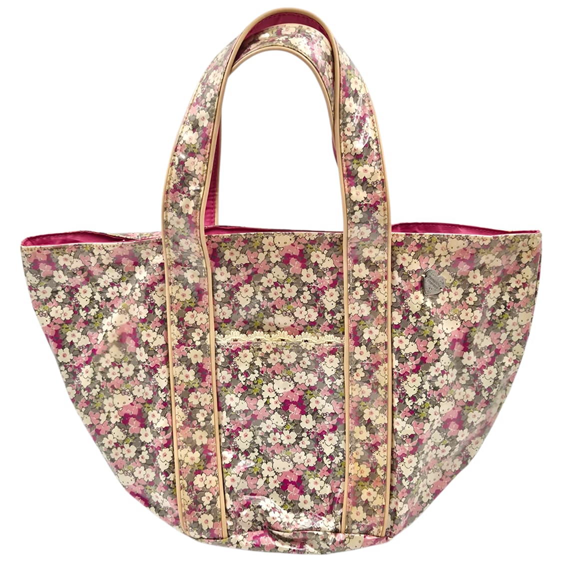 10s 키티 사만사타바사 플로랄 pvc 쇼퍼백 상품이미지3