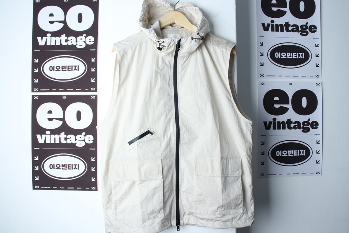 (L-XL) 디미트리블랙 집업 바람막이 점퍼자켓 조끼 나일론-H33507 상품이미지2