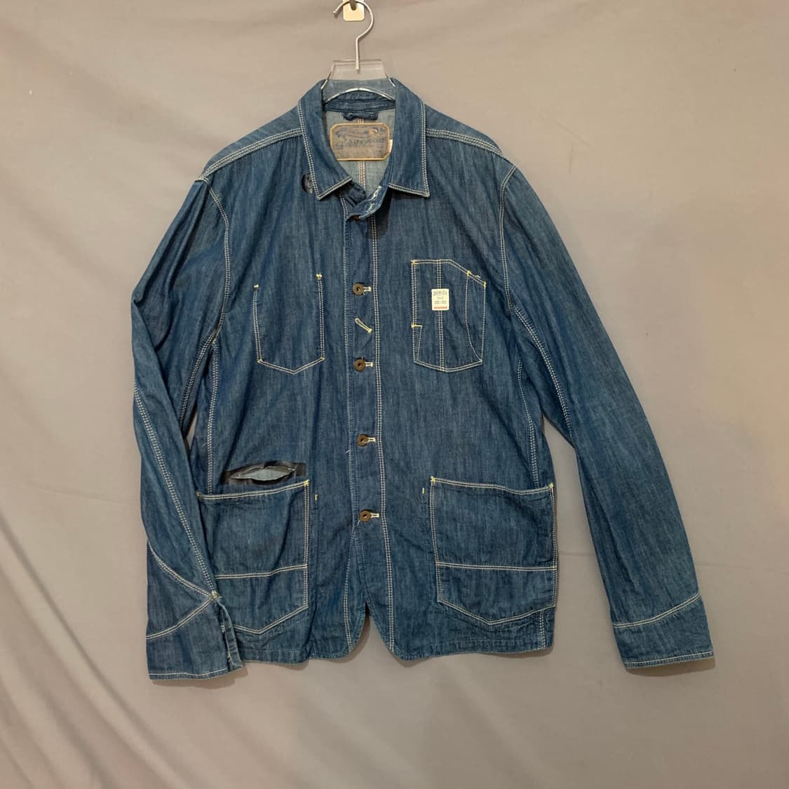XL DIESEL 디젤 샌포라이즈드 데님 청 워크 초어 자켓 상품이미지1