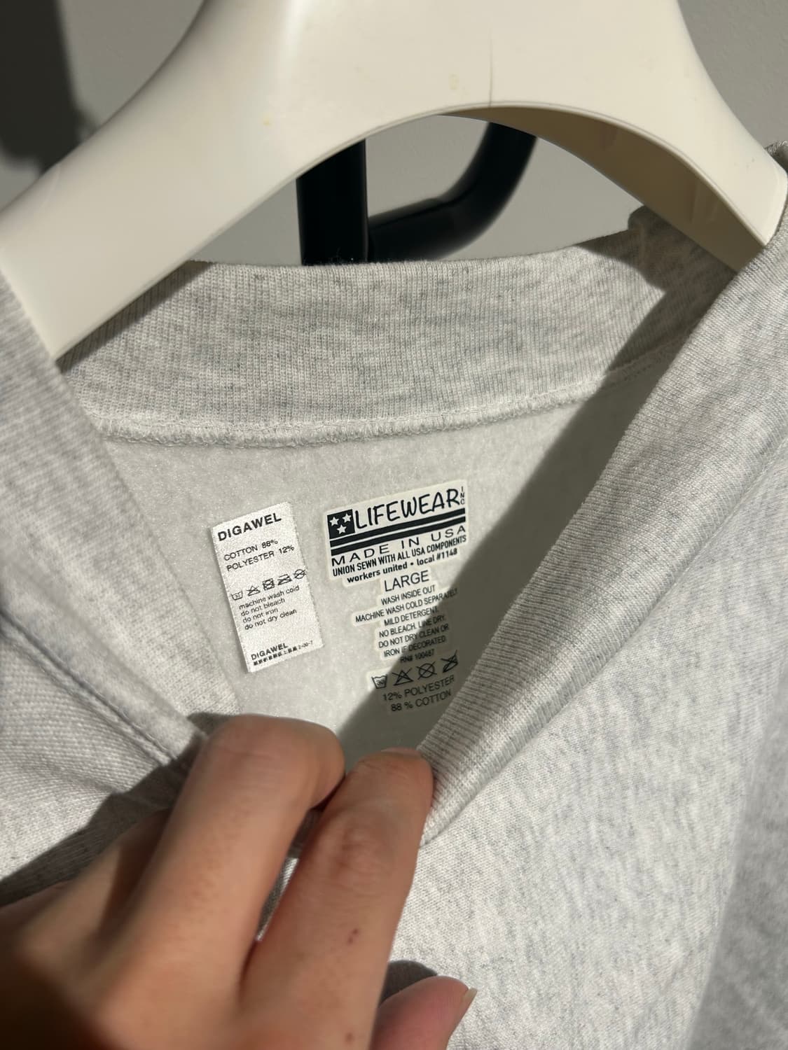 DIGAWEL 디가웰 스웻셔츠(made in usa) 상품이미지2