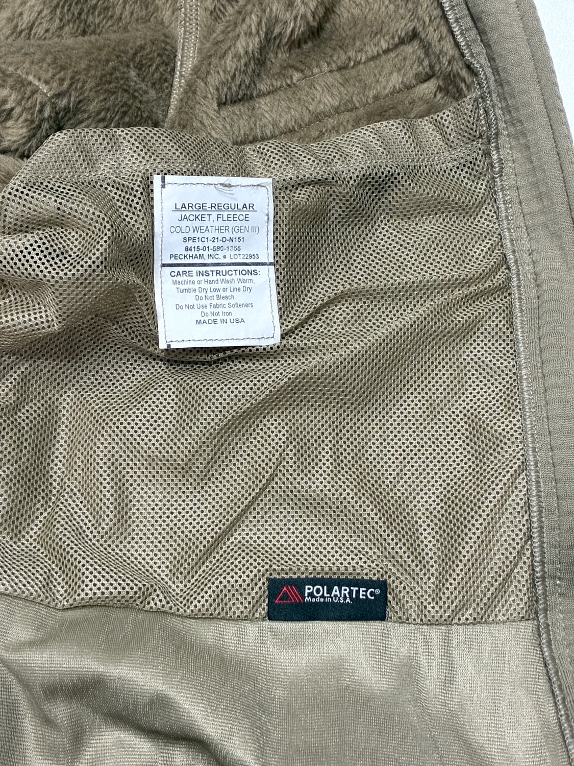 미군 폴라텍 후리스 (105-110) 상품이미지8