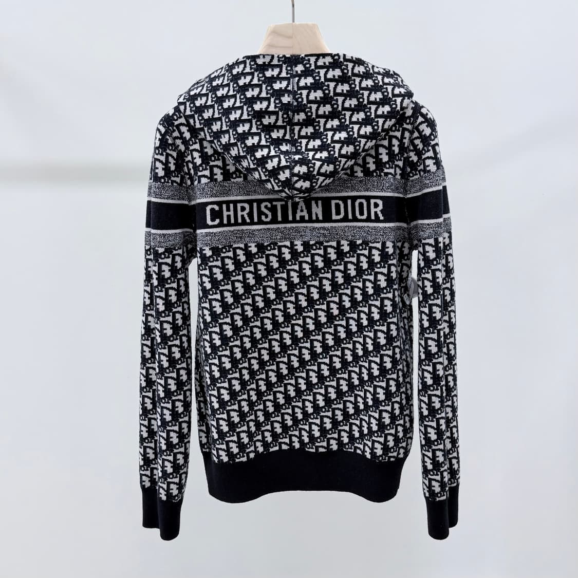 [S+급/42] 디올 리버서블 오블리크 캐시미어 후드집업 가디건 상품이미지3