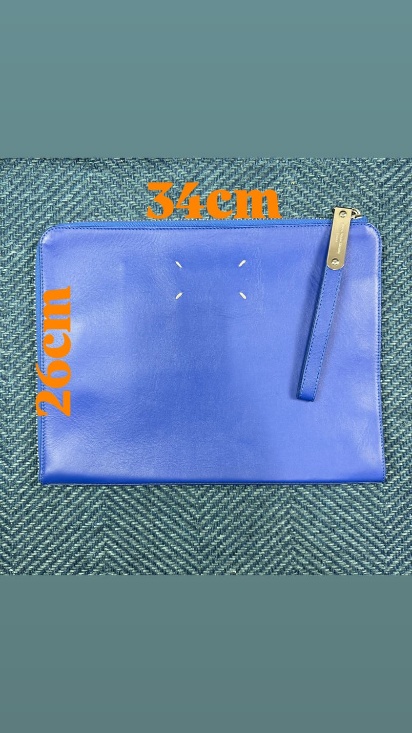 Maison Martin Margiela 블루 레더 클러치 백 상품이미지3