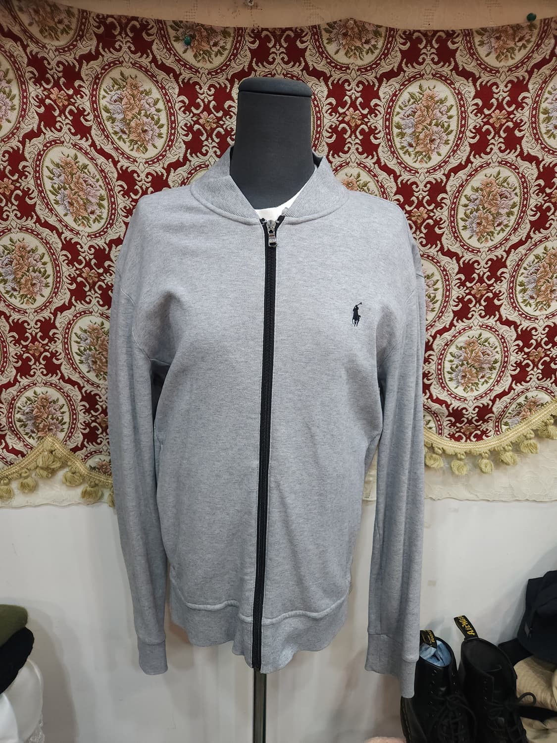 폴로 랄프로렌 그레이 코튼 집업 자켓 상품이미지1