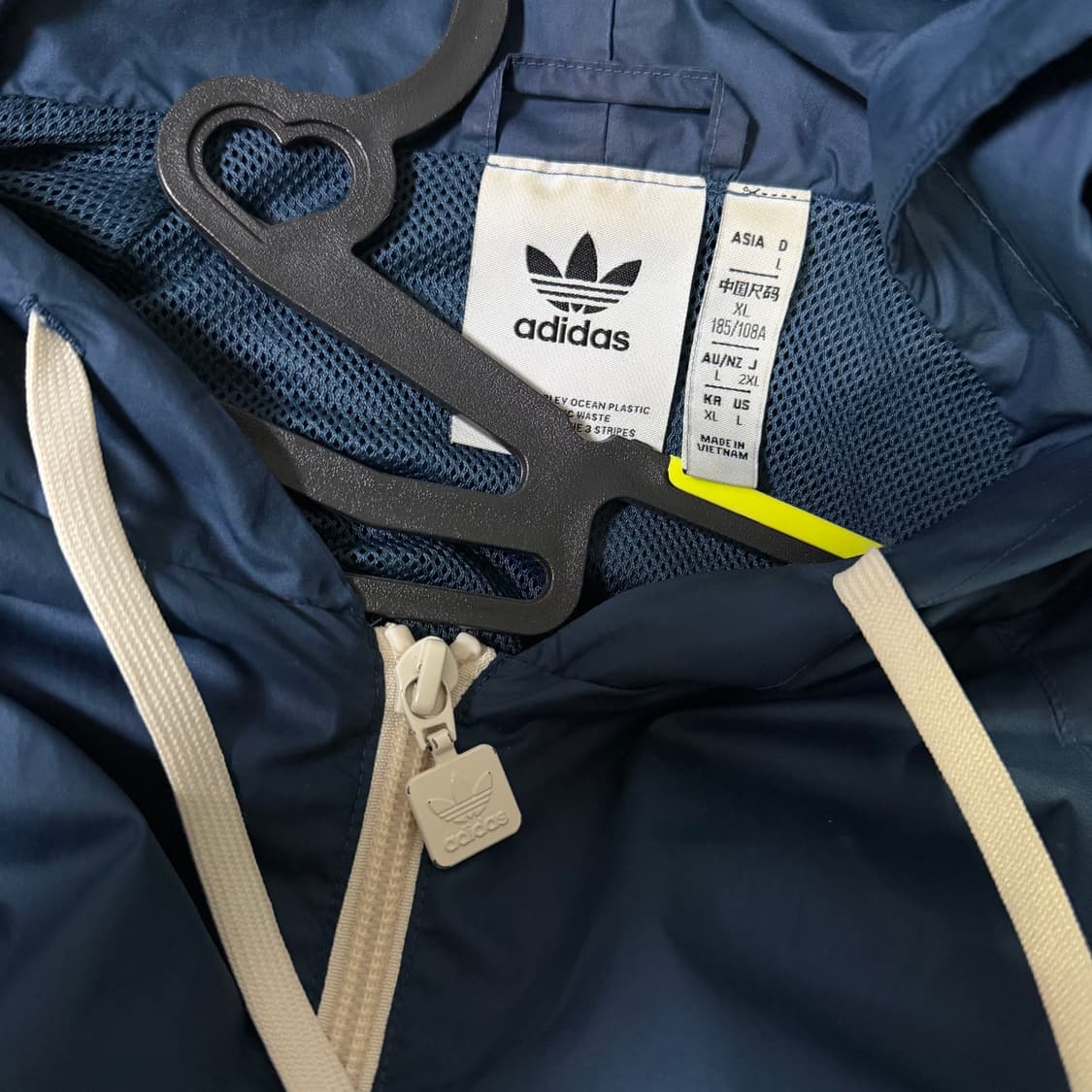 아디다스 멜로우 라이드 클럽 윈드브레이커 바람막이 네이비 상품이미지4