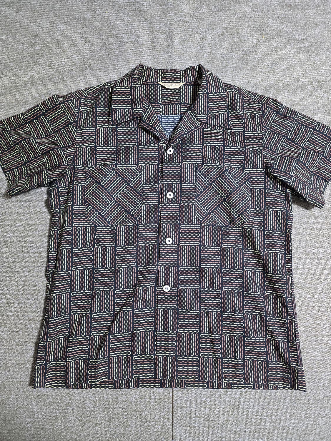 타임원클로딩 부처프로덕츠 지오메트릭 셔츠  15 엣라코 엣라스트 상품이미지1