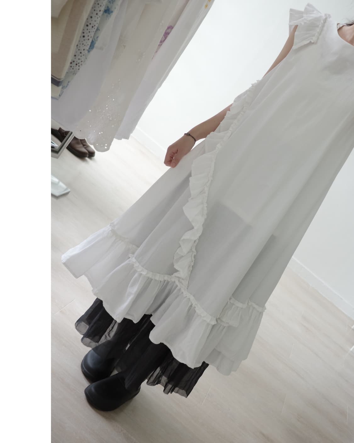 Pure white ruffle blouse 상품이미지6
