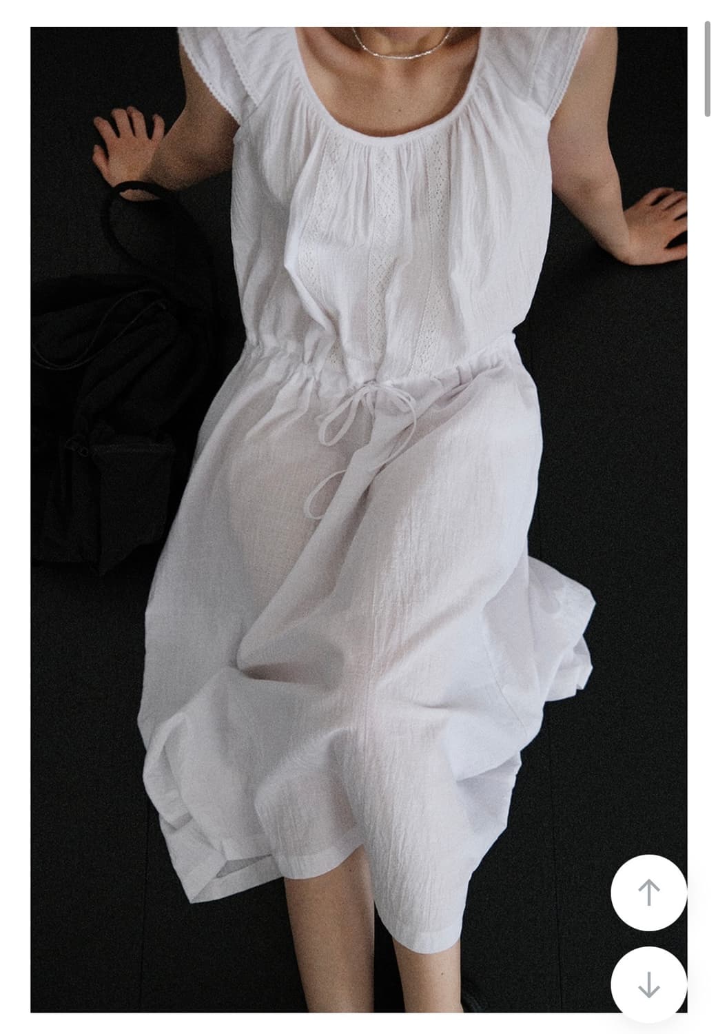 미닛뮤트 수린님 착용 린넨 레이스 원피스 상품이미지2