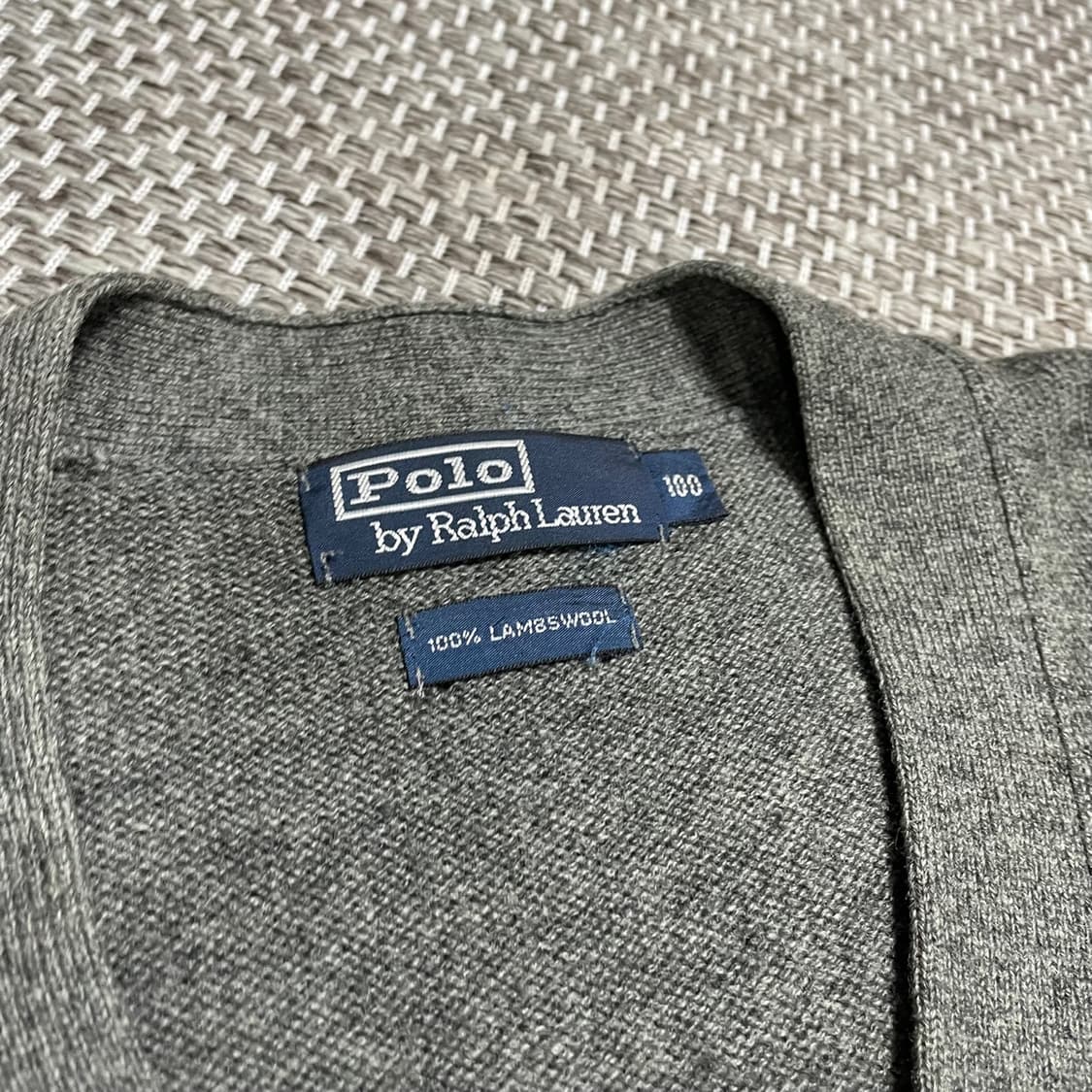 L 폴로 램스울 가디건 상품이미지5