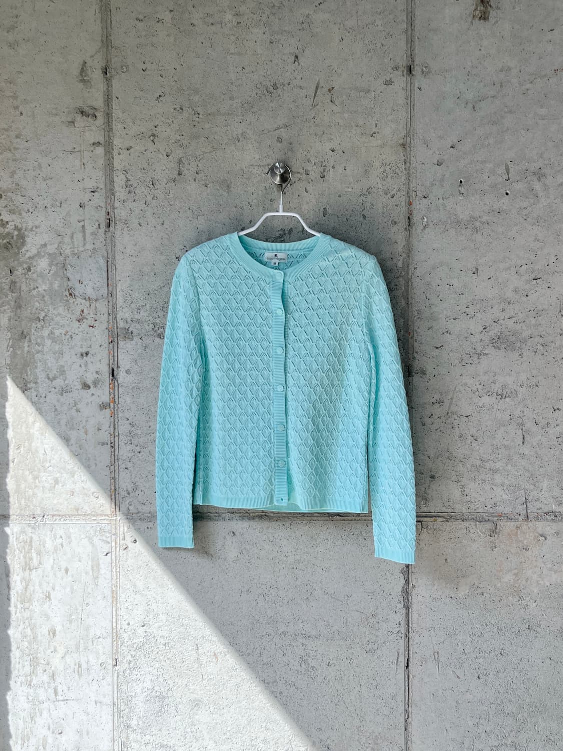 Courreges 꾸레쥬 로고 버튼 가디건 상품이미지1