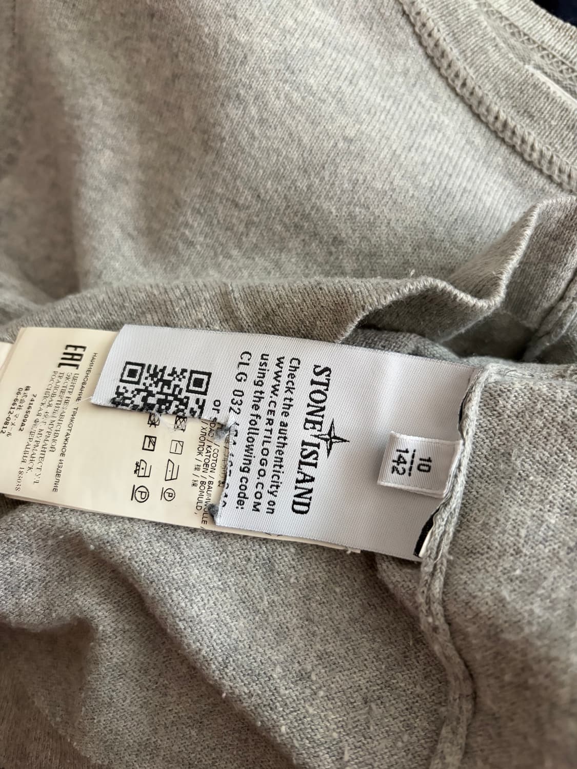 Stone Island 코튼 니트 슬리브 상품이미지3