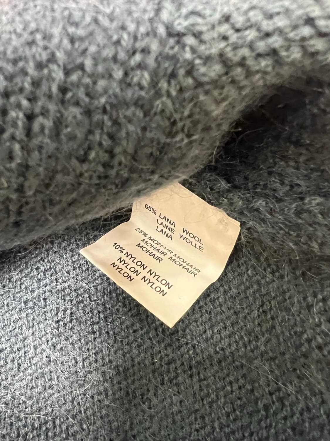 델라치아나(Della Ciana) / 울모헤어 아가일 니트 / 46 상품이미지10