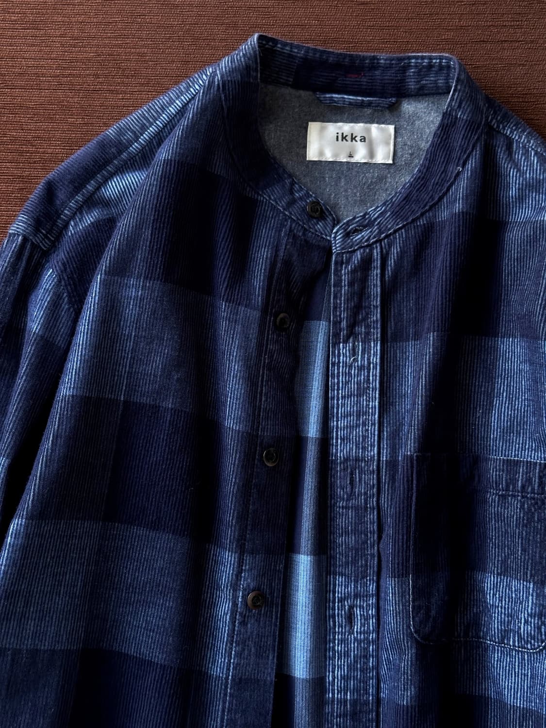 Natural brushed cotton design check shir 상품이미지1