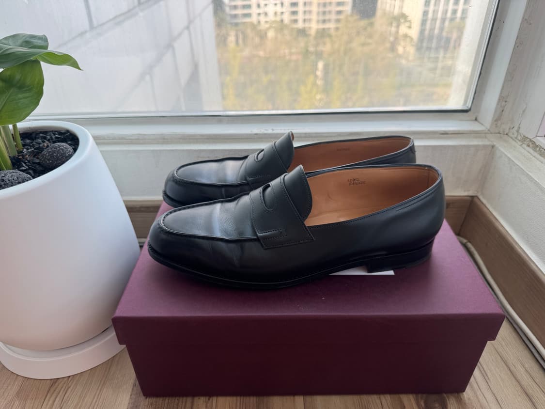 존롭 로페즈 옥스포드 블랙 카프 uk10 상품이미지2