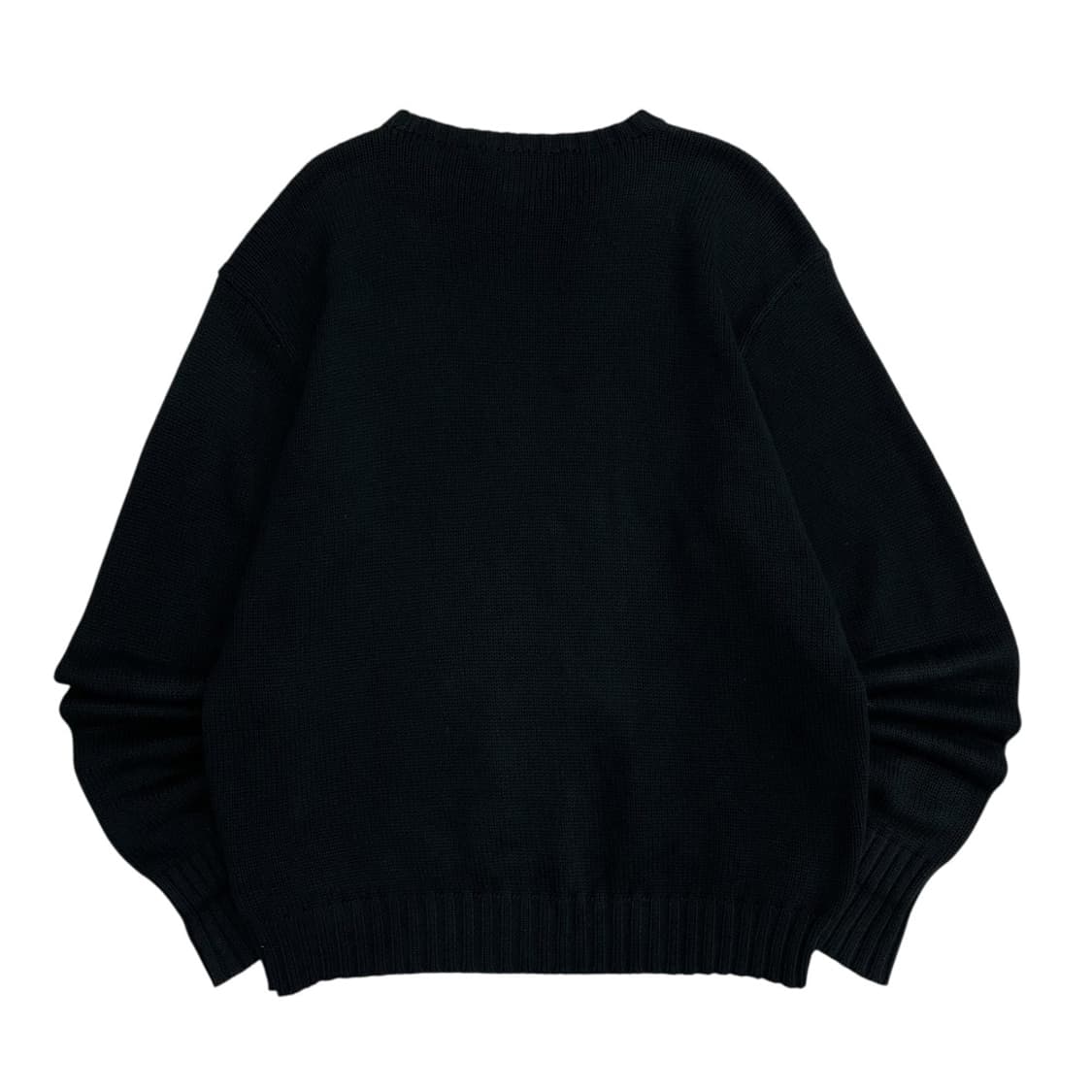 폴로 랄프로렌 버건디포니 블랙 니트 L 상품이미지3