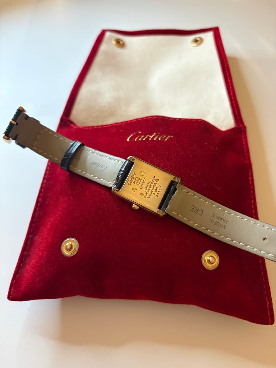 까르띠에 머스트탱크 스몰쿼츠 빈티지 상품이미지6