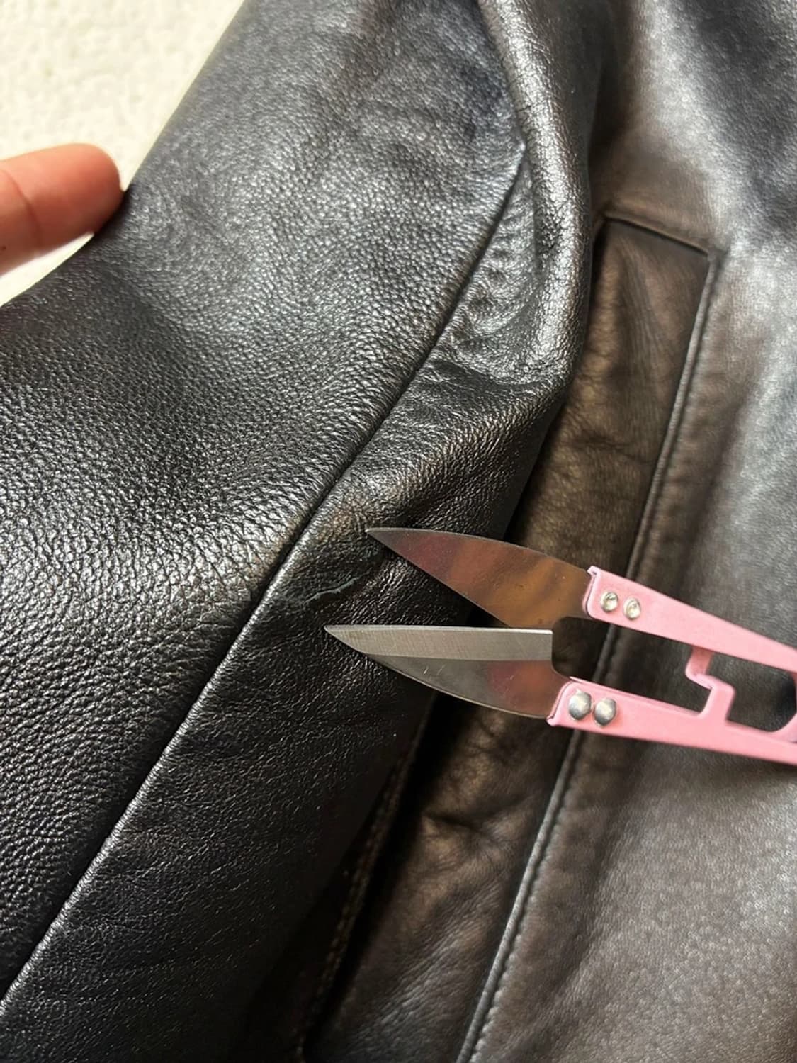 Selectede 00's 싱글 집 양가죽 자켓 PN7664 상품이미지5