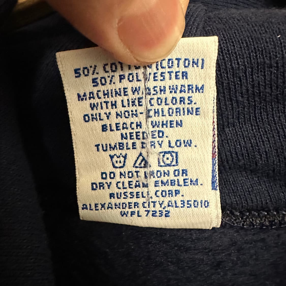 90‘s 러셀 후드티 ‘네이비‘ 상품이미지7