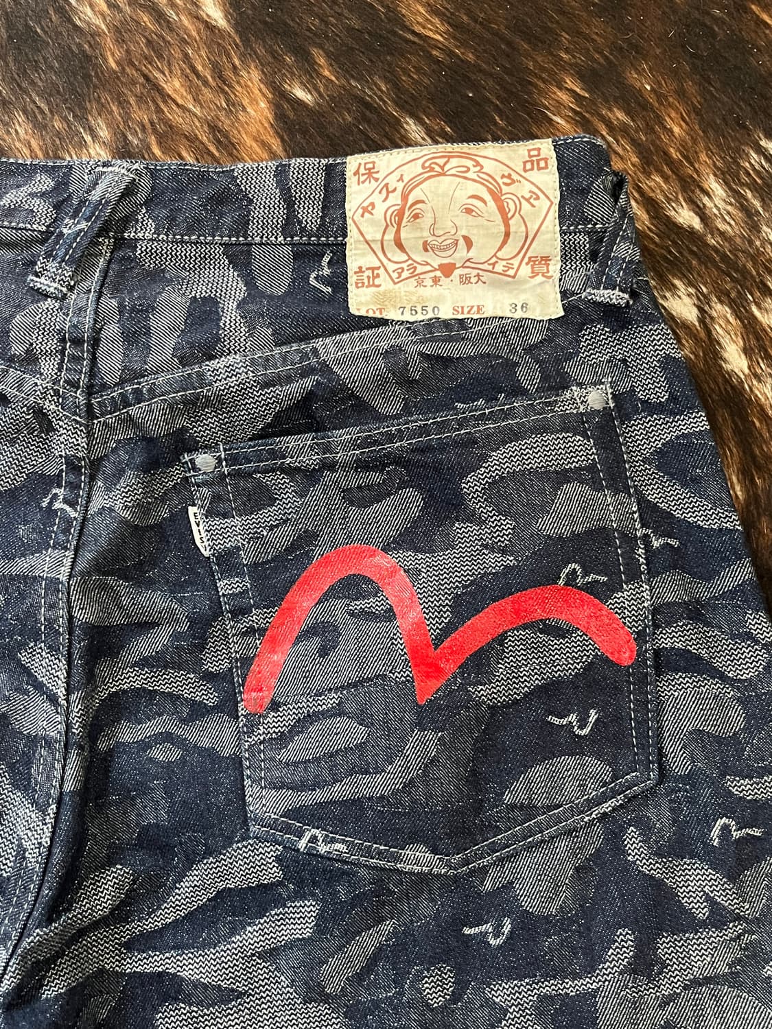 EVISU CAMOUFLAGE DENIM SHORTS 상품이미지4