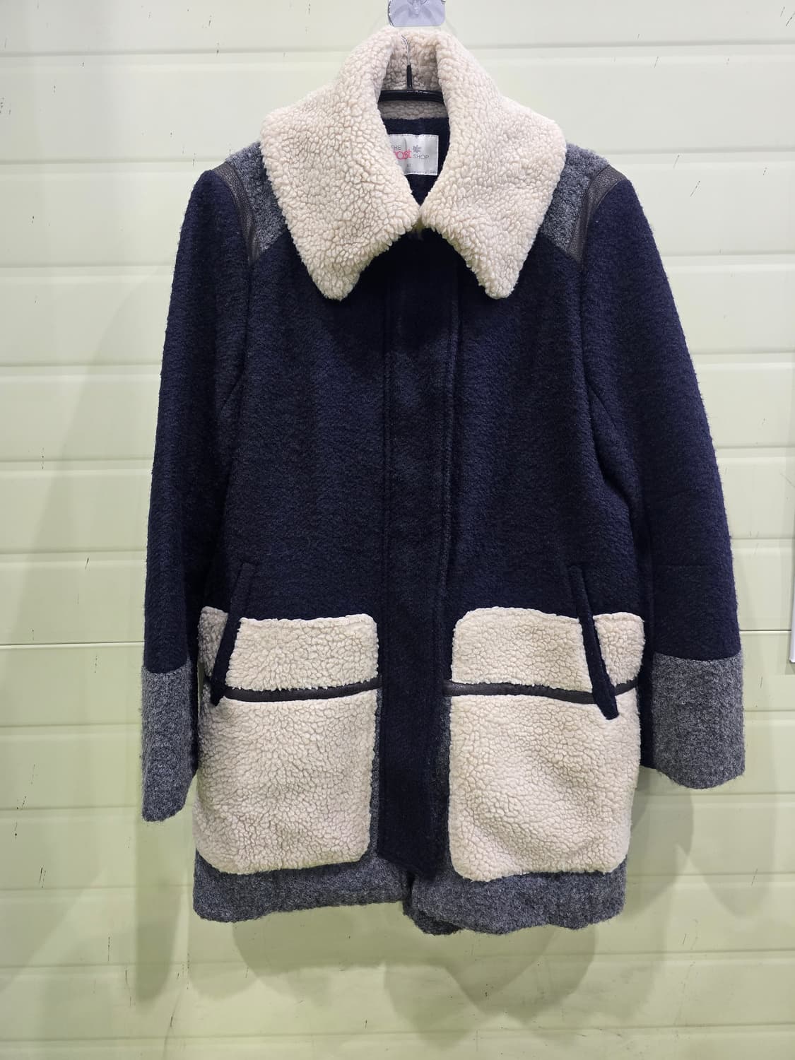 The East Shop 양털 코트 네이비 90 상품이미지1