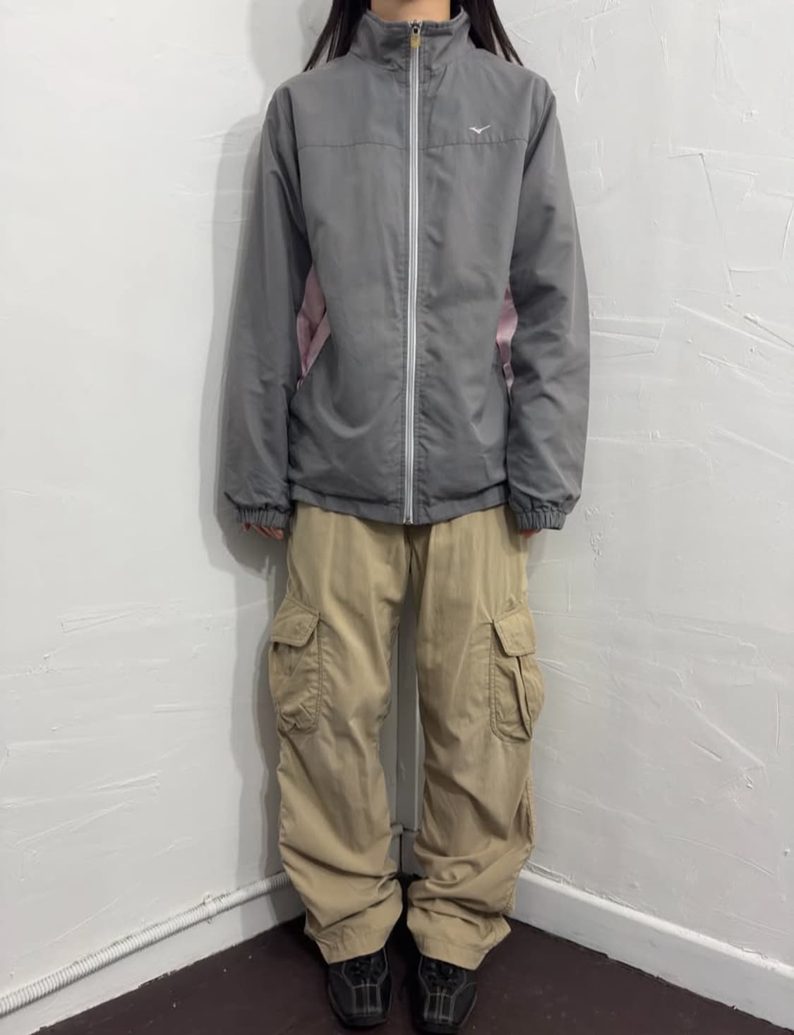 미즈노 핑크&그레이 바람막이  상품이미지2