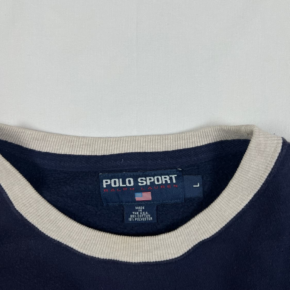 90’s 폴로스포츠 polo sport usa 성조기 로고 맨투맨 상품이미지5