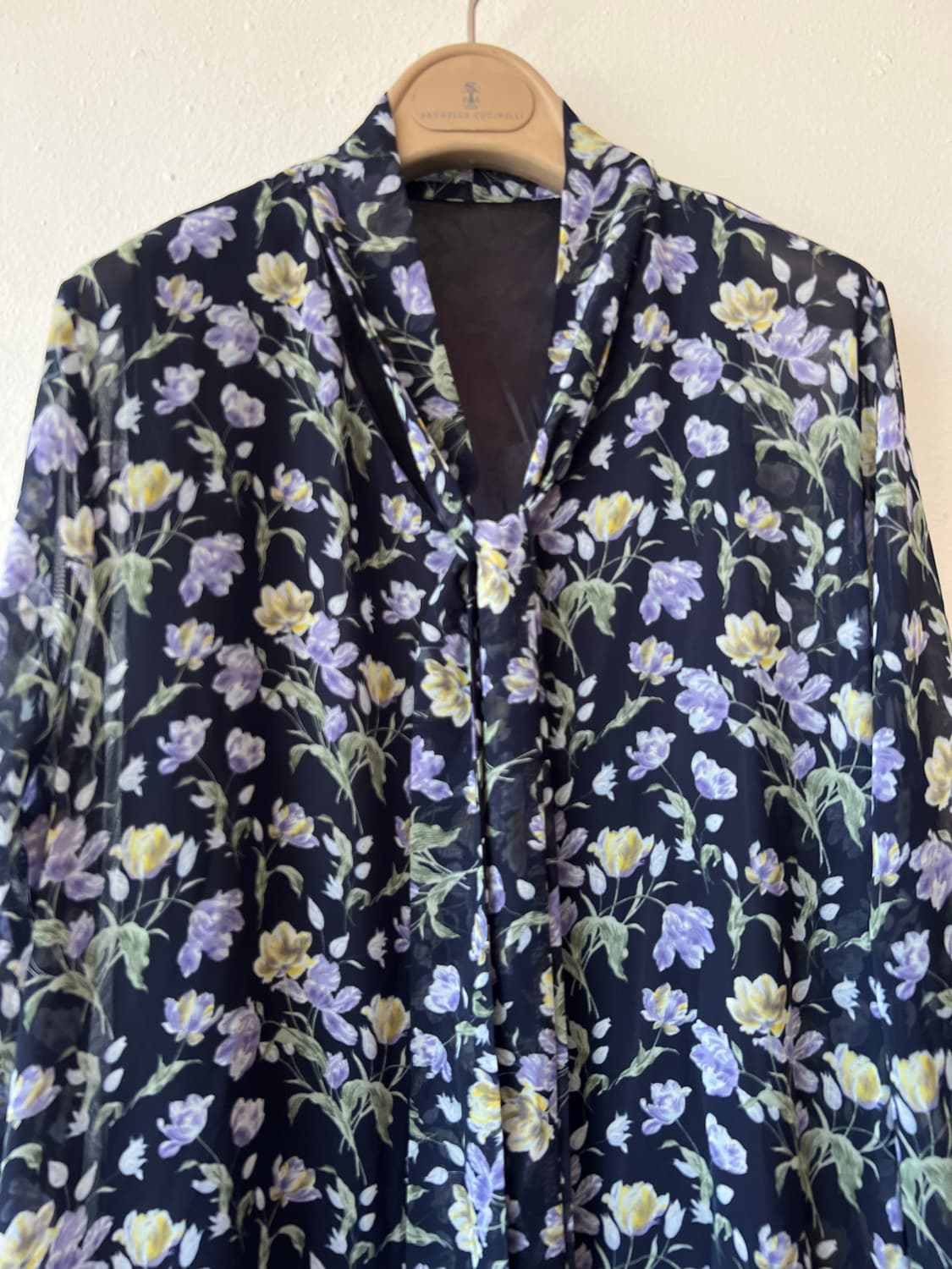 TOMOTOM'S 여성 네이비 플라워 쉬폰원피스  상품이미지1