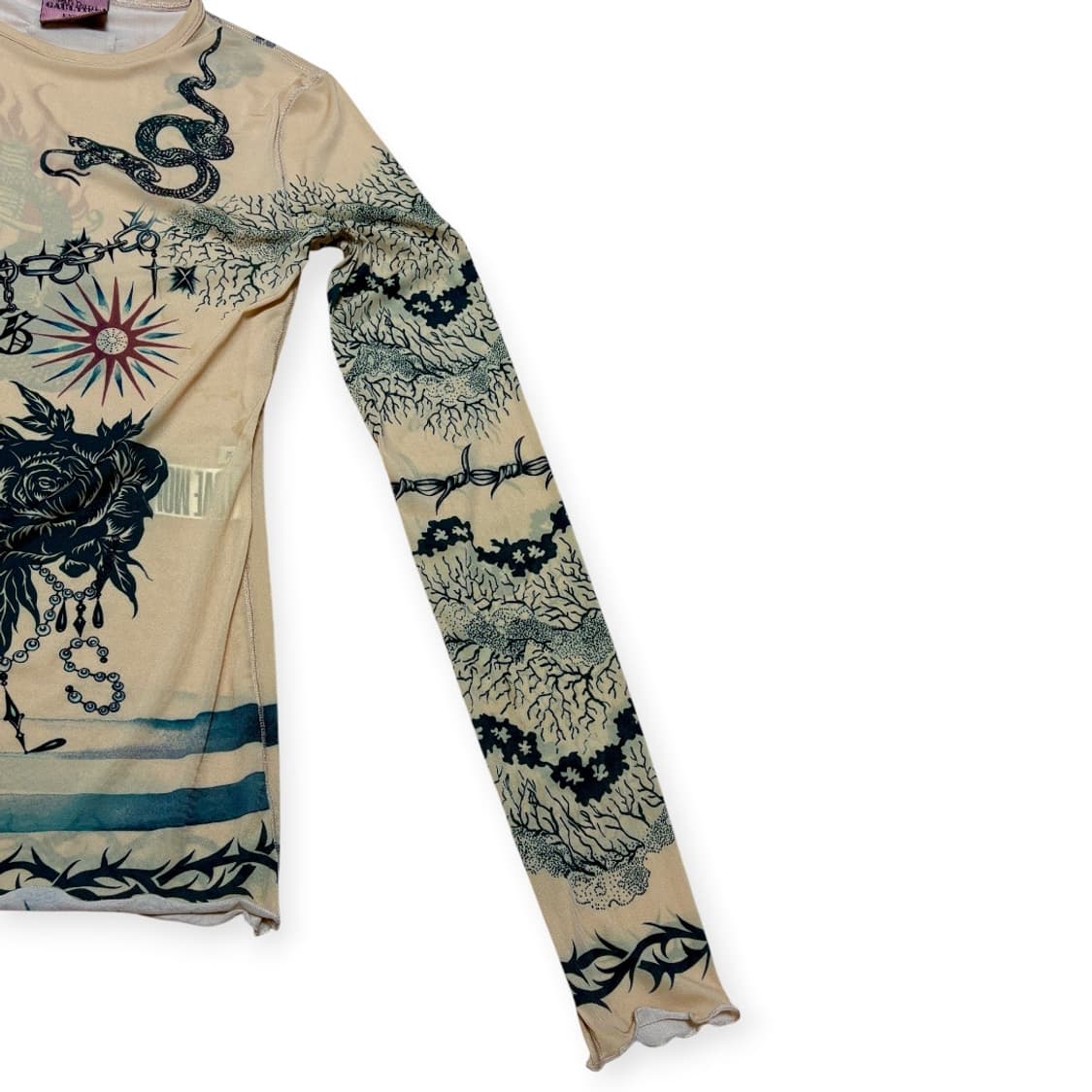 JPG x KNWLS Trompe L'ceil Tatoo T 상품이미지5
