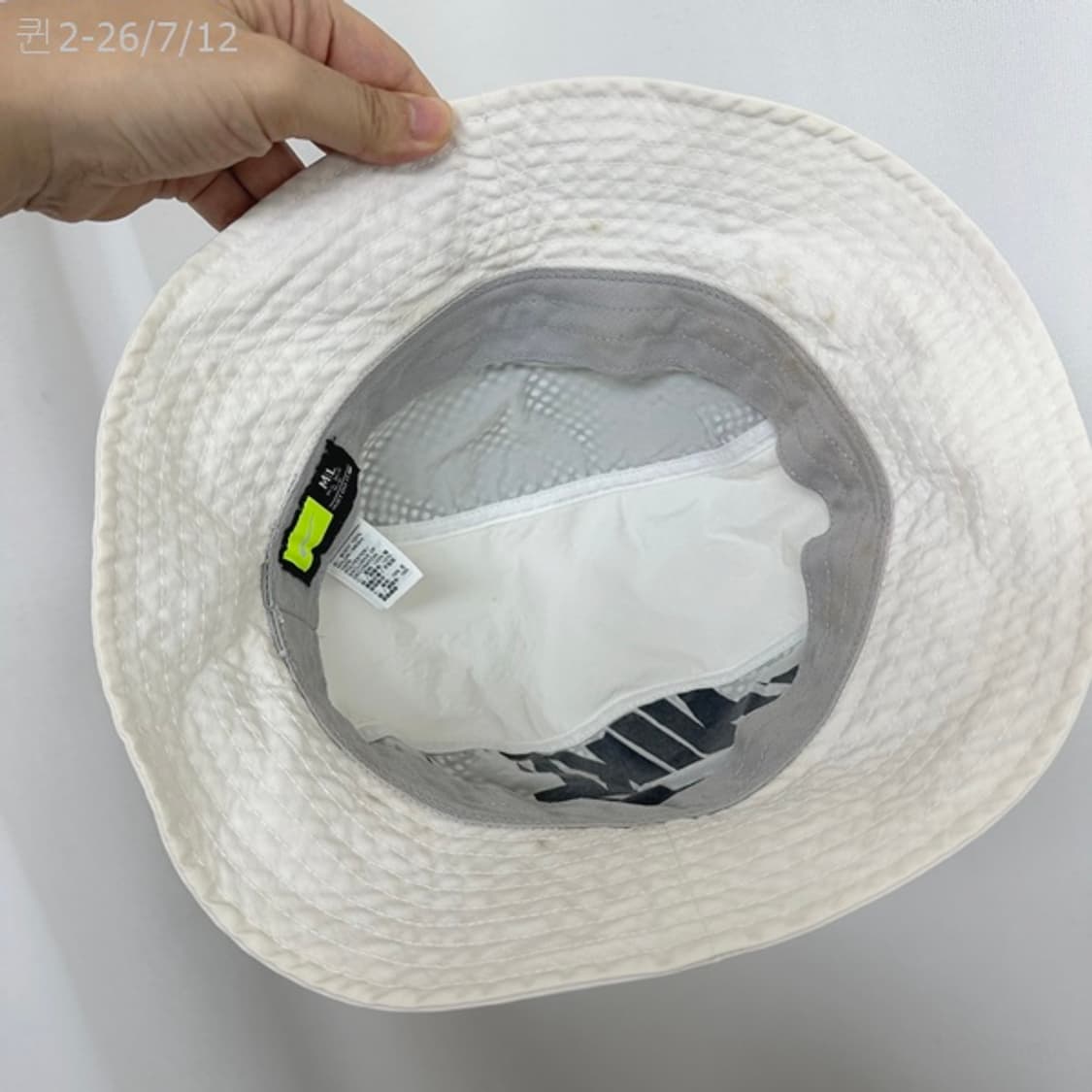 
나이키 여자 벙거지 모자 화이트 M/L 상품이미지7