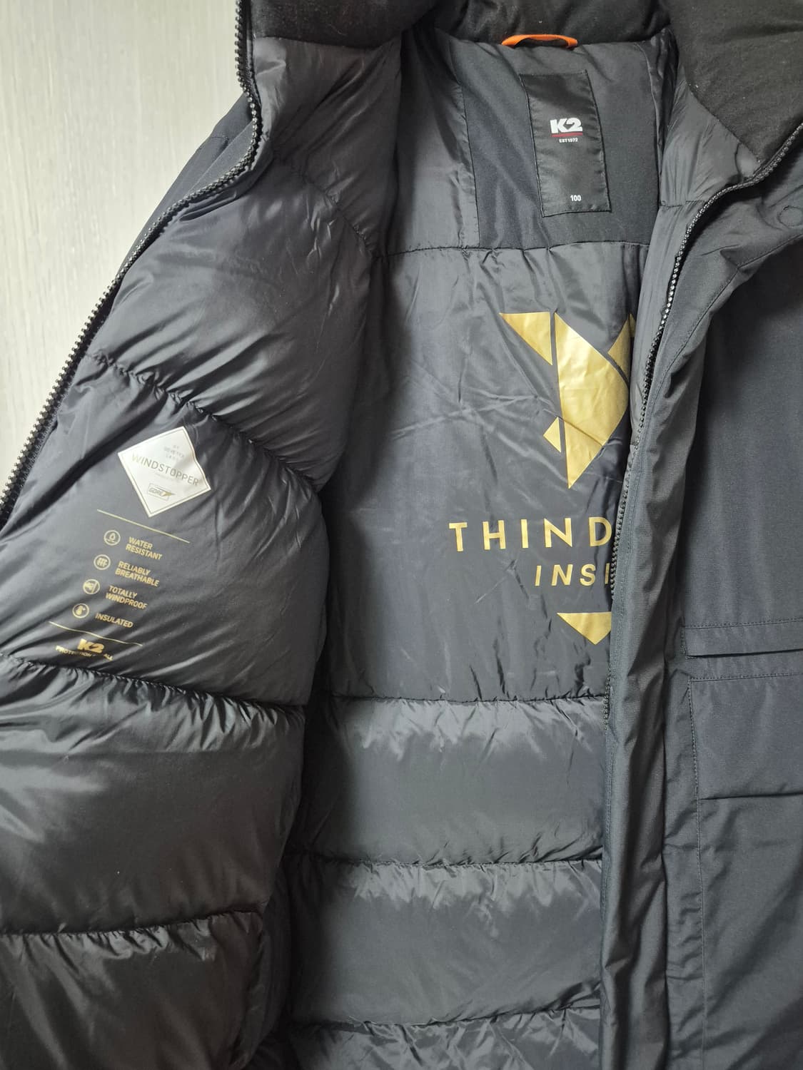 (23년) K2 케이투 남성 씬에어  롱패딩  구스다운 100 상품이미지9