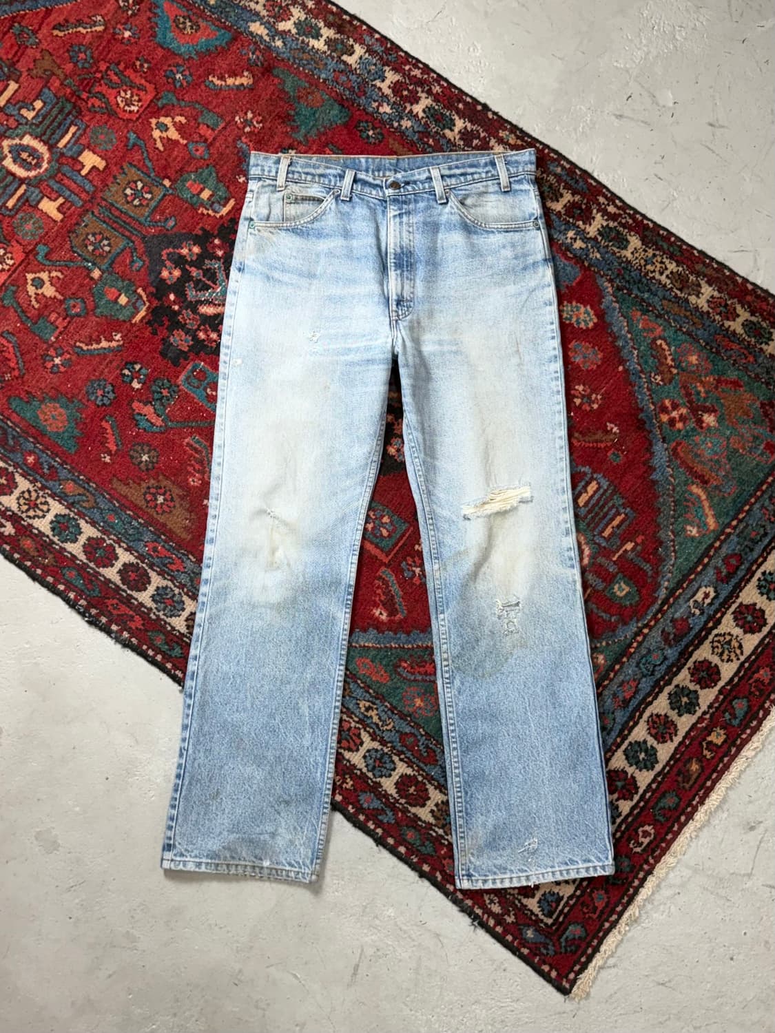 80's USA Made 빈티지 리바이스 517 오렌지탭 부츠컷 그런지 상품이미지1