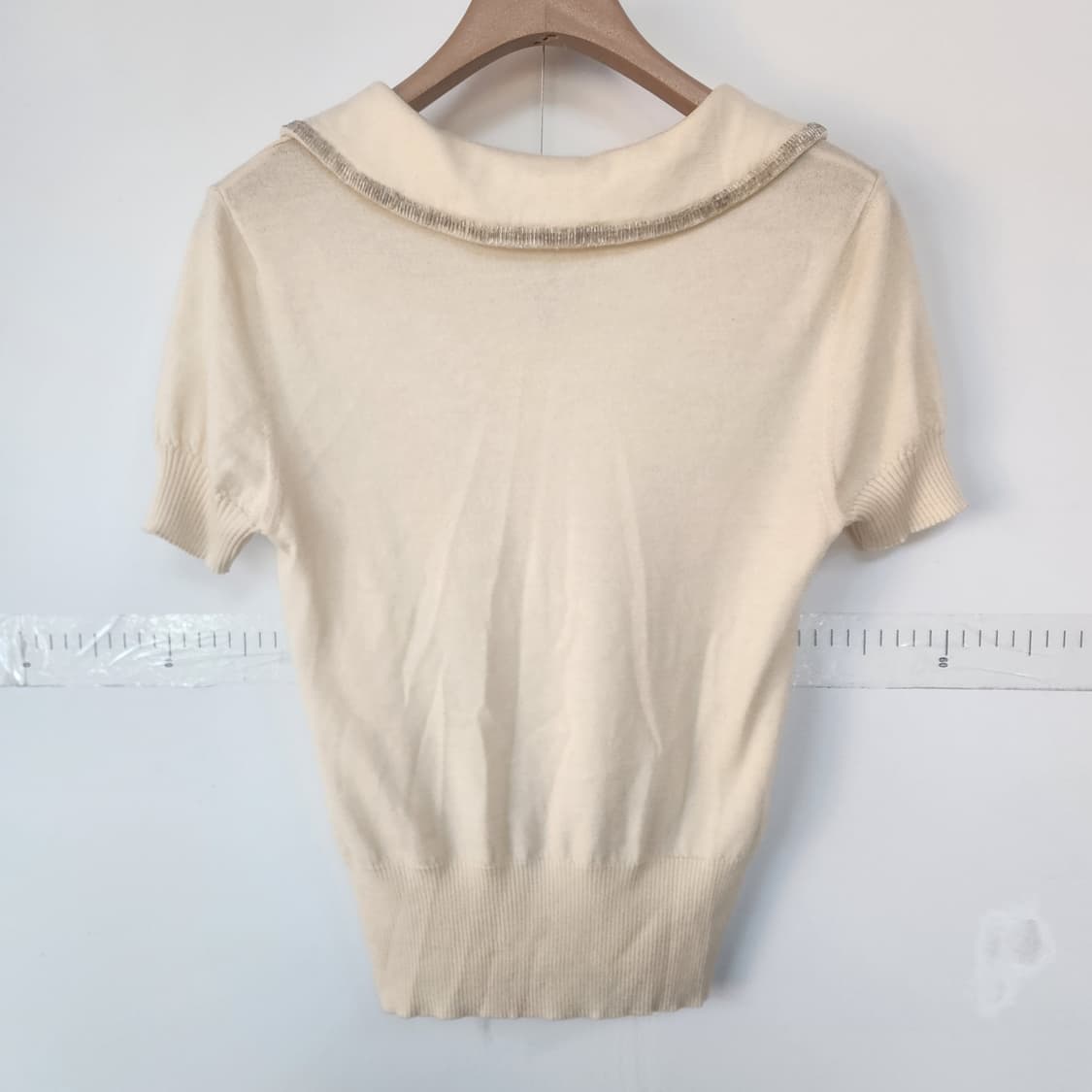 MINE 반팔 니트 아이보리 상품이미지7