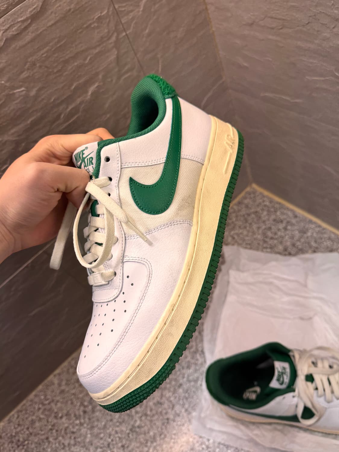 나이키 에어포스 1 로우  LV8 바시티 화이트 파인 그린 상품이미지6