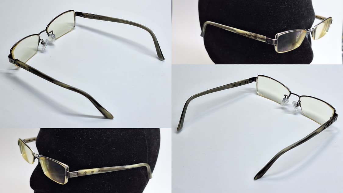 00s 일본 빈티지/디젤 Diesel DV-358J 티타늄 반무테 안경테 상품이미지9