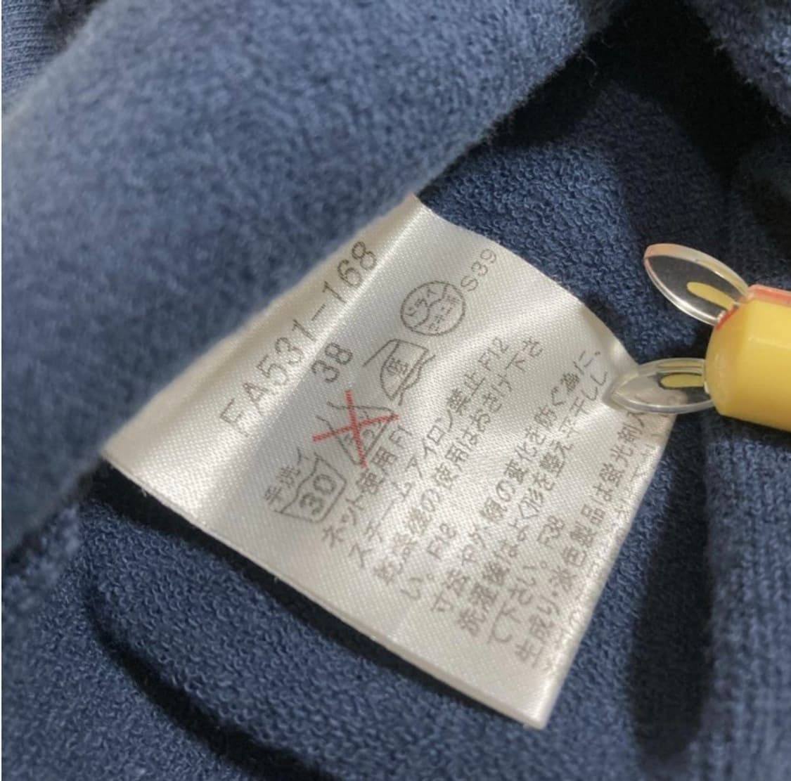 버버리 오프숄더 네이비 5부 티 분홍 로고 상품이미지4