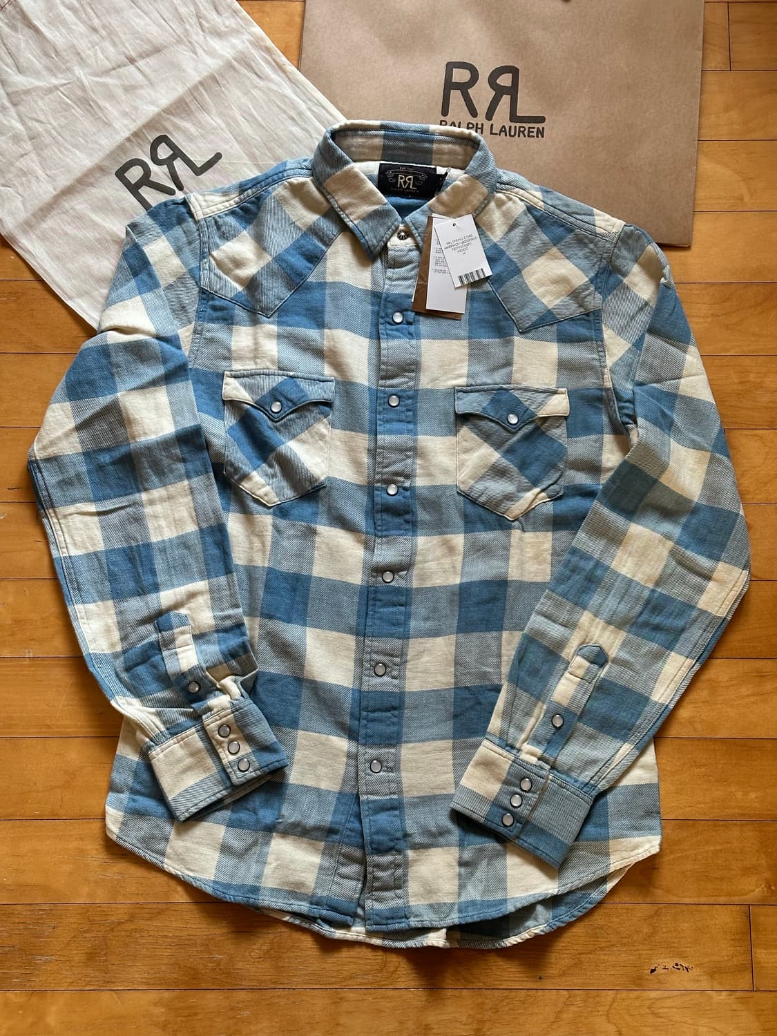 RRL 트윌 웨스턴 셔츠 새상품 M사이즈 상품이미지3