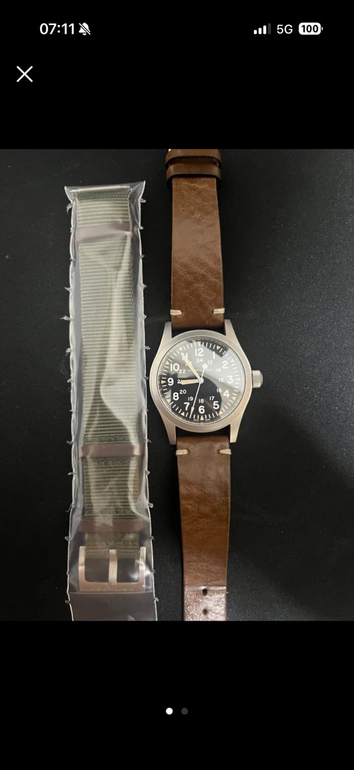 해밀턴 카키필드 메카니컬 38mm 상품이미지1