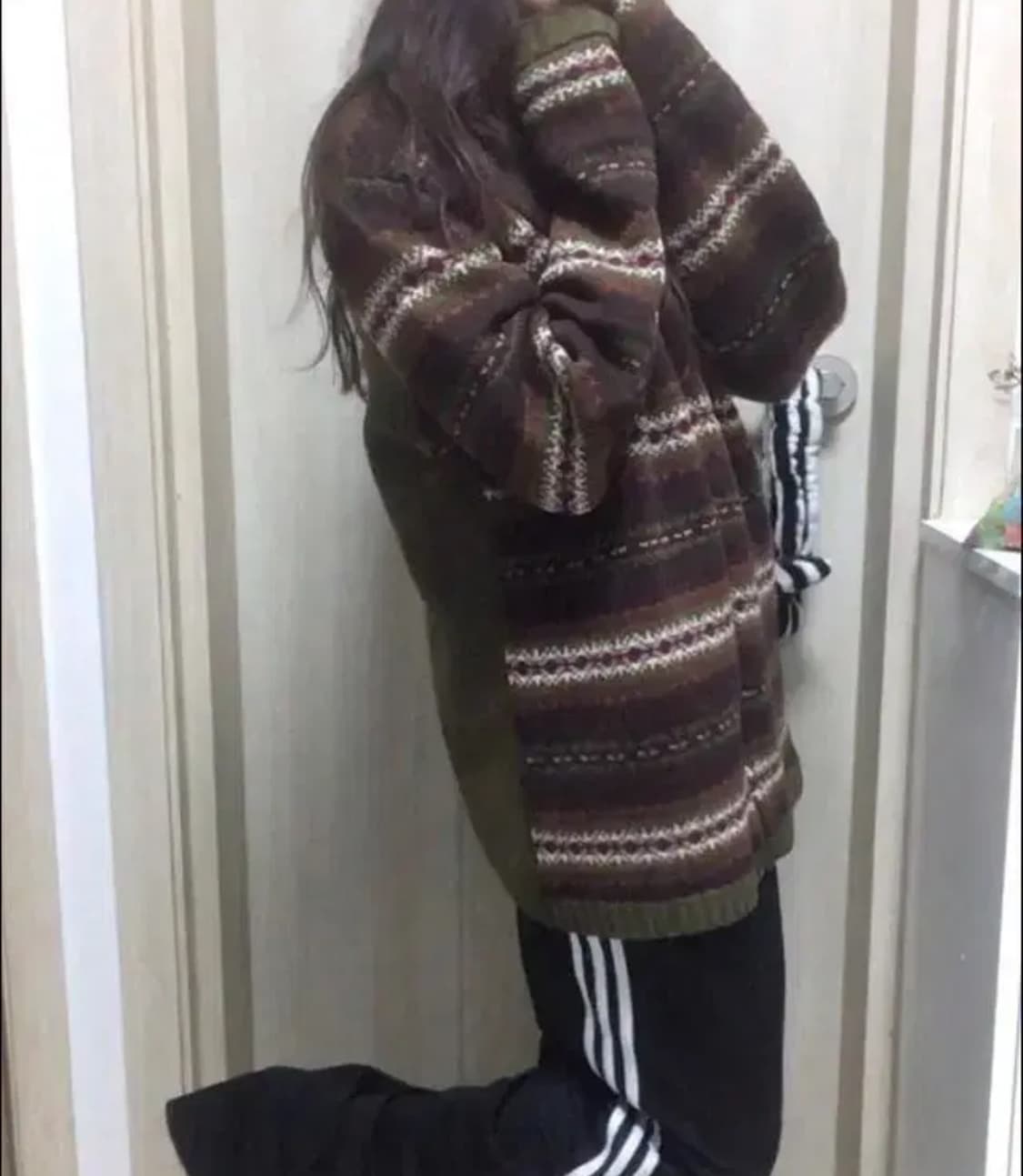 빈티지 니트집업 상품이미지4