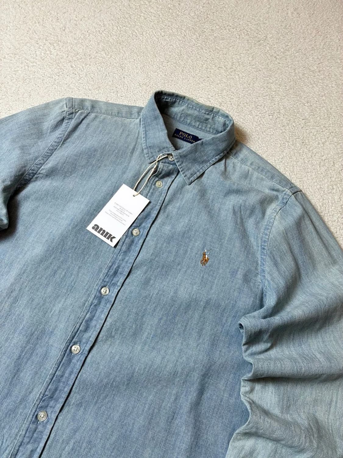 폴로 랄프로렌 샴브레 페이딩 데님 셔츠 PN8033 상품이미지2