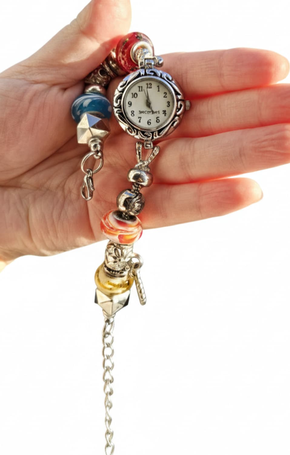 바쵸바치 vintage beads charm bracelet watch 상품이미지2