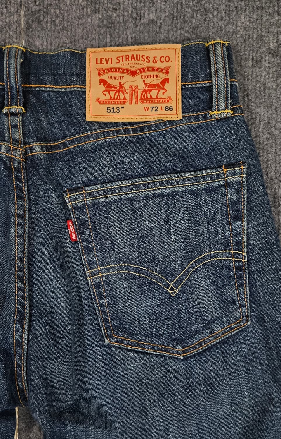 리바이스 513 W72 L86 데님 팬츠(급처) 상품이미지4